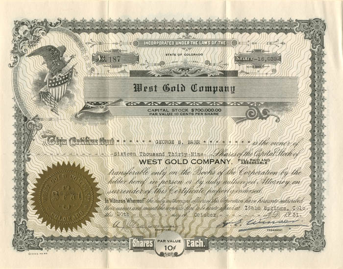 West Gold Co.